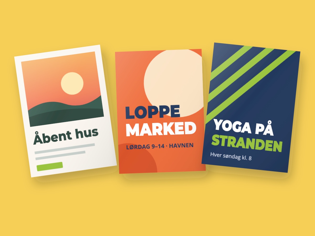 Flyers, foldere & plakater